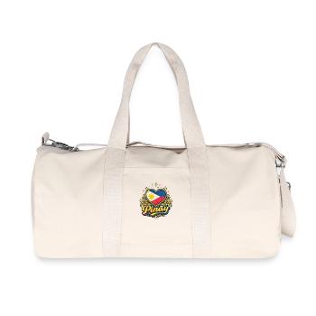 Fierté florale du drapeau Pinoy Heart - Sac de sport en toile recyclée Stanley/Stella - blanc naturel - Devant