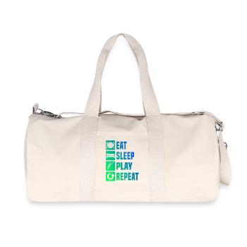 Idée cadeau pour un tennis avec tennis - Sac de sport en toile recyclée Stanley/Stella - blanc naturel - Devant