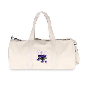 Lavender Snails Garden Hobby Gardener - Recycled Canvas Sports Bag by Stanley/Stella - natural - Front