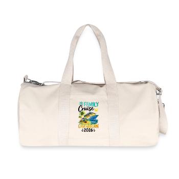 Family Cruise Caribbean 2026 - Recycelte Canvas-Sporttasche von Stanley/Stella - Naturweiß - Vorne