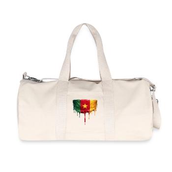 Art de drapeau de largage du Cameroun - Sac de sport en toile recyclée Stanley/Stella - blanc naturel - Devant
