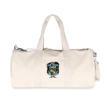 Noch Einen Wurf lustiger Angler Spruch - Recycelte Canvas-Sporttasche von Stanley/Stella - Naturweiß - Vorne
