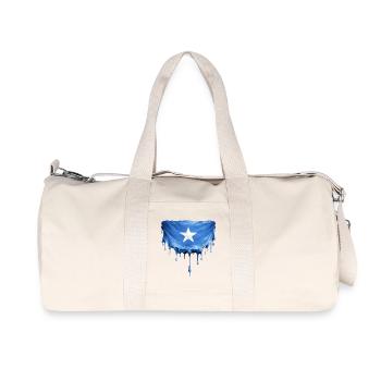 Somali Flag Drop Art - Recycled Canvas Sports Bag by Stanley/Stella - natural - Front