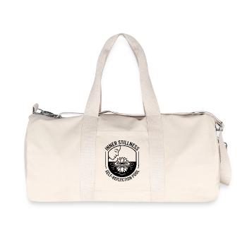 Lotus Inner Stillness Mindfulness Lotus Flower - Recycled Canvas Sports Bag by Stanley/Stella - natural - Front
