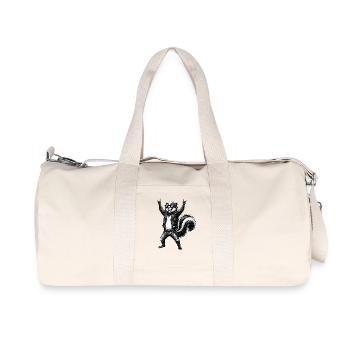 Heavy Metal Rocker Hard Rock Music Skunk Sound - Recycled Canvas Sports Bag by Stanley/Stella - natural - Front