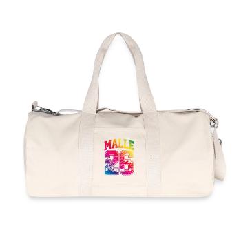 Malle 2026 Trikot Bunt - Recycelte Canvas-Sporttasche von Stanley/Stella - Naturweiß - Vorne