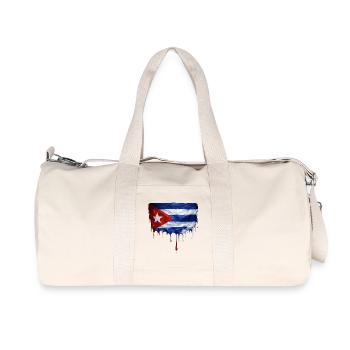 Art de la chute du drapeau cubain - Sac de sport en toile recyclée Stanley/Stella - blanc naturel - Devant
