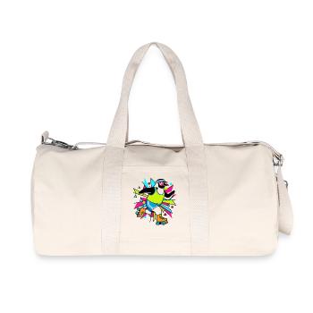 Rocker Heavy Metal Penguin Guitar Rock Musique - Sac de sport en toile recyclée Stanley/Stella - blanc naturel - Devant