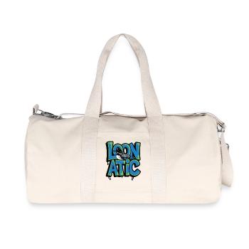 Loonatic Bird Graffiti Style - Recycled Canvas Sports Bag by Stanley/Stella - natural - Front