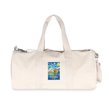 Nuit étoilée de Mumbai India - Sac de sport en toile recyclée Stanley/Stella - blanc naturel - Devant