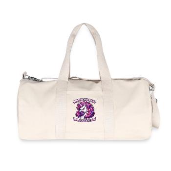 Verdirb mir nicht meine schlechte Laune Einhorn - Recycelte Canvas-Sporttasche von Stanley/Stella - Naturweiß - Vorne
