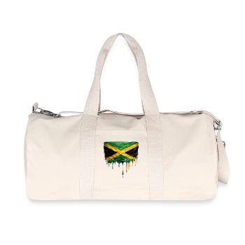 Impression en goutte de larme du drapeau de la Jamaïque - Sac de sport en toile recyclée Stanley/Stella - blanc naturel - Devant