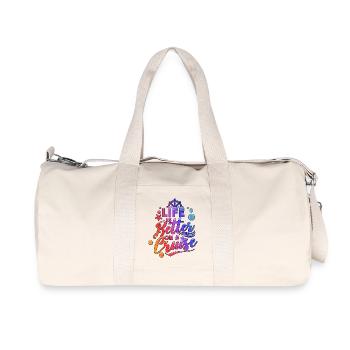 Family Vacation Life Is Better On Cruise Cruising - Recycled Canvas Sports Bag by Stanley/Stella - natural - Front
