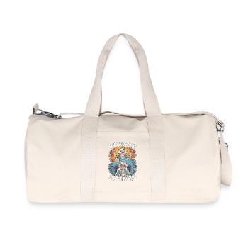 Retired Teacher My Problem My Pictogram Mom Dad - Recycled Canvas Sports Bag by Stanley/Stella - natural - Front