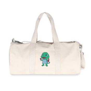 Chameleon Bottle of Red Wine - Recycled Canvas Sports Bag by Stanley/Stella - natural - Front