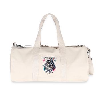 Amour des chats de la forêt norvégienne - Sac de sport en toile recyclée Stanley/Stella - blanc naturel - Devant