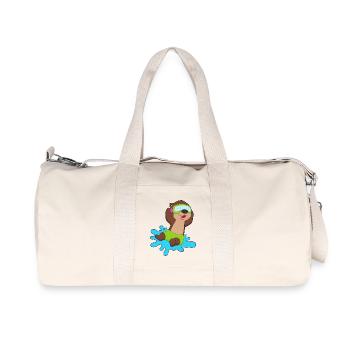 Otter Schwimmen Schwimmbrille Sommer - Recycelte Canvas-Sporttasche von Stanley/Stella - Naturweiß - Vorne