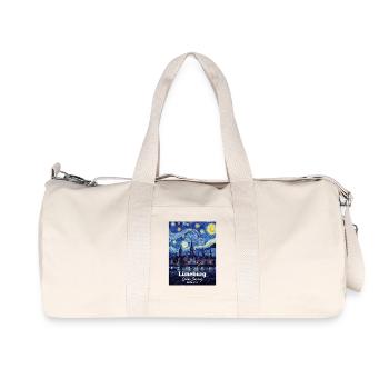 Lüneburg Germany Sternennacht - Recycelte Canvas-Sporttasche von Stanley/Stella - Naturweiß - Vorne