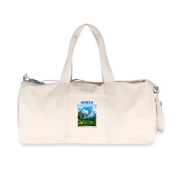 North Cascades National Park Panorama - Recycled Canvas Sports Bag by Stanley/Stella - natural - Front