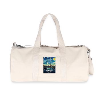 Flensburg Germany Sternennacht - Recycelte Canvas-Sporttasche von Stanley/Stella - Naturweiß - Vorne