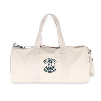 Pipe Expert | Plumber Problem Solver - Recycled Canvas Sports Bag by Stanley/Stella - natural - Front
