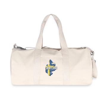 Jämtland in Sweden Province with Map Design - Recycled Canvas Sports Bag by Stanley/Stella - natural - Front