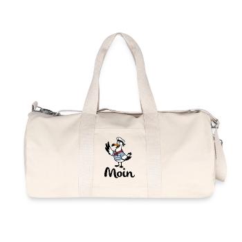 Möwe Moin Matrose - Recycelte Canvas-Sporttasche von Stanley/Stella - Naturweiß - Vorne