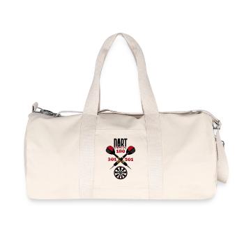 180 Dart Association - Recycelte Canvas-Sporttasche von Stanley/Stella - Naturweiß - Vorne