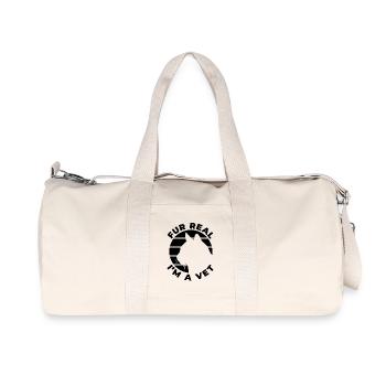 Veterinary joke - Recycled Canvas Sports Bag by Stanley/Stella - natural - Front