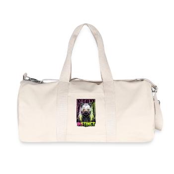 Neon Instinct Cyberpunk Cat Girl Style - Recycled Canvas Sports Bag by Stanley/Stella - natural - Front