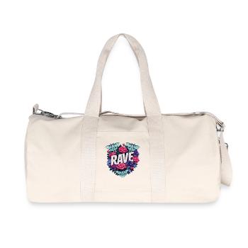 Motif Bohème du Festival Floral du Papillon RAVE - Sac de sport en toile recyclée Stanley/Stella - blanc naturel - Devant
