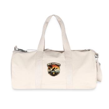 Dink Happens Retro Sunset Pickleball - Recycled Canvas Sports Bag by Stanley/Stella - natural - Front