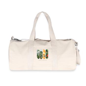 Voyage de vacances au Costa Rica – Thème de la jungle et de la nature - Sac de sport en toile recyclée Stanley/Stella - blanc naturel - Devant