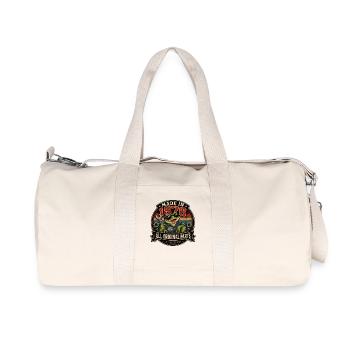 1976 Genuine Parts Frog Mechanic - Recycled Canvas Sports Bag by Stanley/Stella - natural - Front
