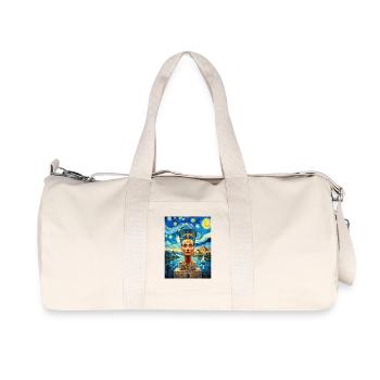 Nefertiti Starry Night - Recycled Canvas Sports Bag by Stanley/Stella - natural - Front