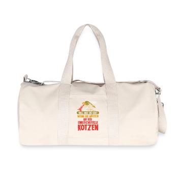 You're only full when the mosquitoes puke - Recycled Canvas Sports Bag by Stanley/Stella - natural - Front