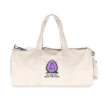 Geologe, Steine Sammeln, Hobby - Recycelte Canvas-Sporttasche von Stanley/Stella - Naturweiß - Vorne