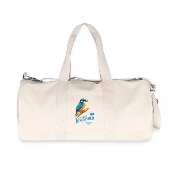 Conception de la nature des oiseaux martin-pêcheurs - Sac de sport en toile recyclée Stanley/Stella - blanc naturel - Devant