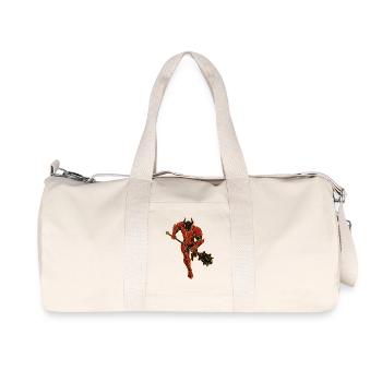 Devil Demon Mask Death Fantasy Satan Halloween - Recycled Canvas Sports Bag by Stanley/Stella - natural - Front