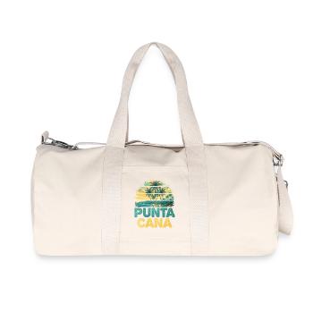 Œuvres d’art de la plage tropicale de Punta Cana - Sac de sport en toile recyclée Stanley/Stella - blanc naturel - Devant