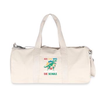 Kita Erste Klasse Dinosaurier Schüler Kindergarten - Recycelte Canvas-Sporttasche von Stanley/Stella - Naturweiß - Vorne
