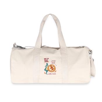 sourdough bread baking baker sourdough bread - Recycled Canvas Sports Bag by Stanley/Stella - natural - Front