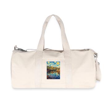 Parc national des Pinnacles, Californie - Sac de sport en toile recyclée Stanley/Stella - blanc naturel - Devant