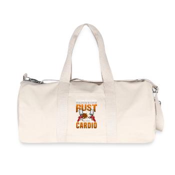 Removing Rust Is My Cardio Funny Auto Body Art - Recycled Canvas Sports Bag by Stanley/Stella - natural - Front
