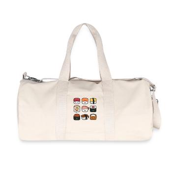 Sushi Drôle de cuisine japonaise Sashimi mignon - Sac de sport en toile recyclée Stanley/Stella - blanc naturel - Devant