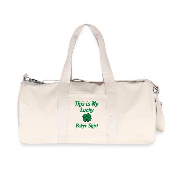Das ist mein Glücks-Pokershirt - Recycelte Canvas-Sporttasche von Stanley/Stella - Naturweiß - Vorne