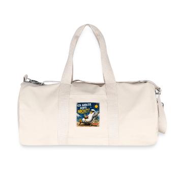  Ich Arbeite Heute Nicht Lustiger Urlaub Spruch - Recycelte Canvas-Sporttasche von Stanley/Stella - Naturweiß - Vorne