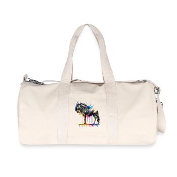 Cadeau GNU - Sac de sport en toile recyclée Stanley/Stella - blanc naturel - Devant
