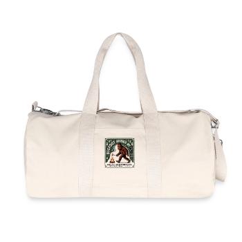 Funny Camping Sasquatch Bigfoot Got My Peni - Recycled Canvas Sports Bag by Stanley/Stella - natural - Front