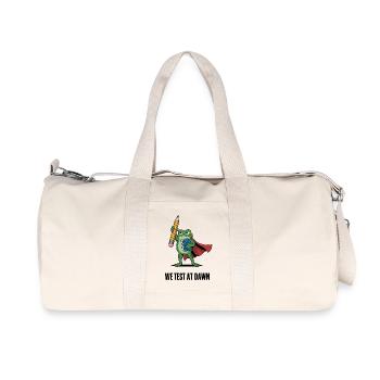 Dawn Test Frog Hero - Recycled Canvas Sports Bag by Stanley/Stella - natural - Front